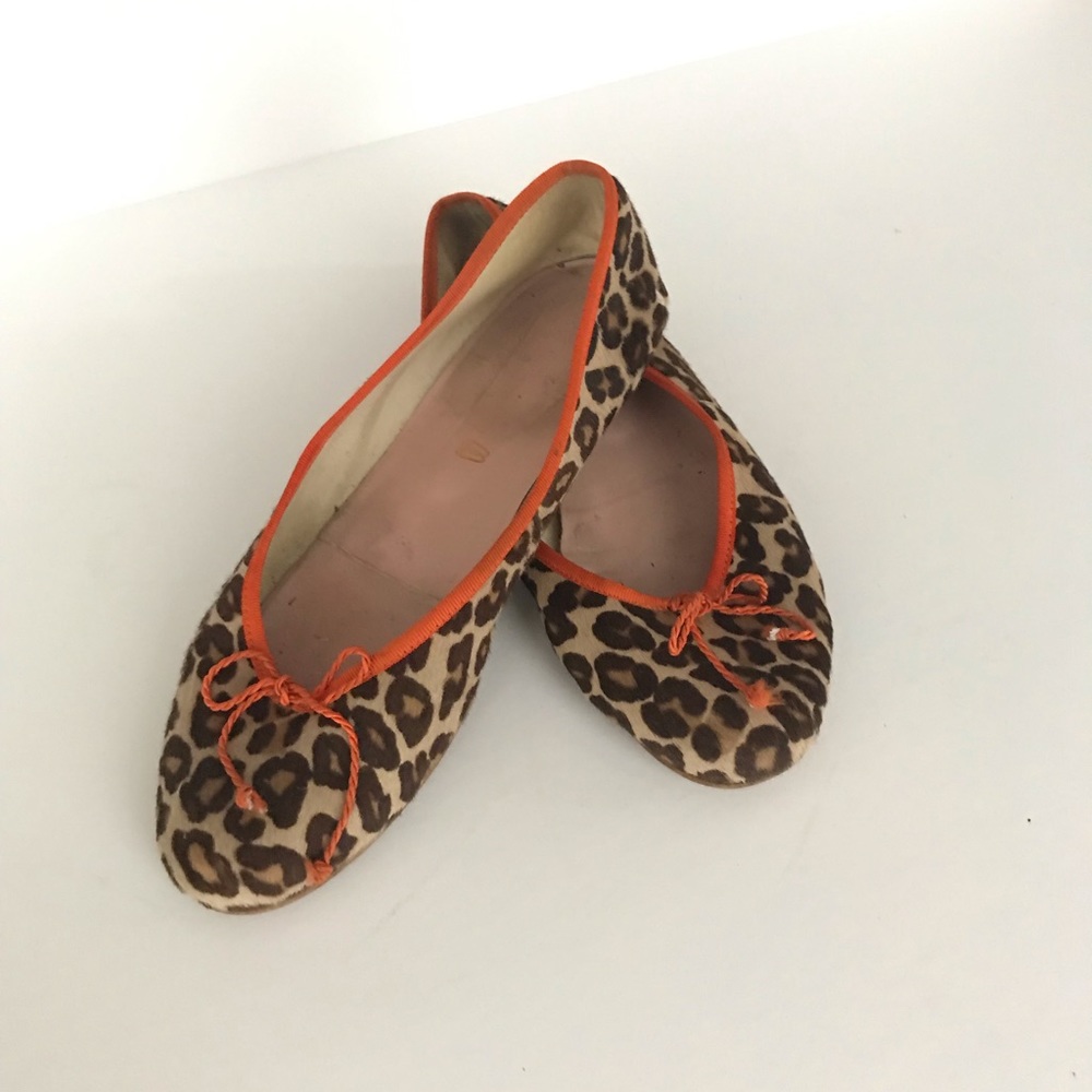 FRENCH SOLE - Amuse - Leopard haircalf flats